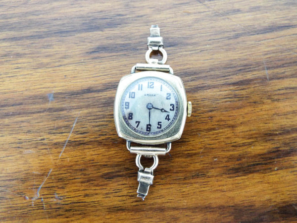 1920s Gruen Cushion Wrist Watch Wisconsin Anti Saloon League