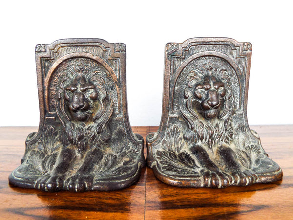 Pair of Bookends with Lion and Fish' Giclee Print