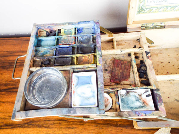 the antique french paint box