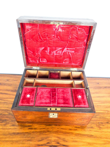 Vintage Wood Inlay Jewelry Box - The Vintage Advisor