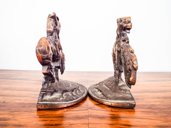 Armor Bronze 1934 Native American Horseback Bookends Signed D. Martini -  Lava Creek Trading Company