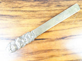 Antique Japanese Shakudo Meiji Era Kobuki Noh Mask Letter Opener Page Turner