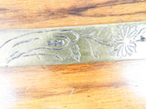 Antique Japanese Shakudo Meiji Era Kobuki Noh Mask Letter Opener Page Turner