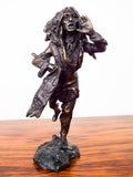 Vintage Bronze Geschutzt Signed Native American Statue Figure after Carl Kauba