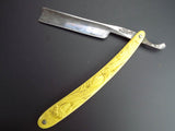 Antique Art Nouveau Barber Straight Razor Celluloid Handle