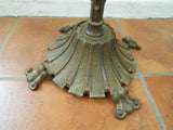 Antique Rembrandt Art Deco Iron & Marble Smoking Stand Side Table 1910 1920s Era