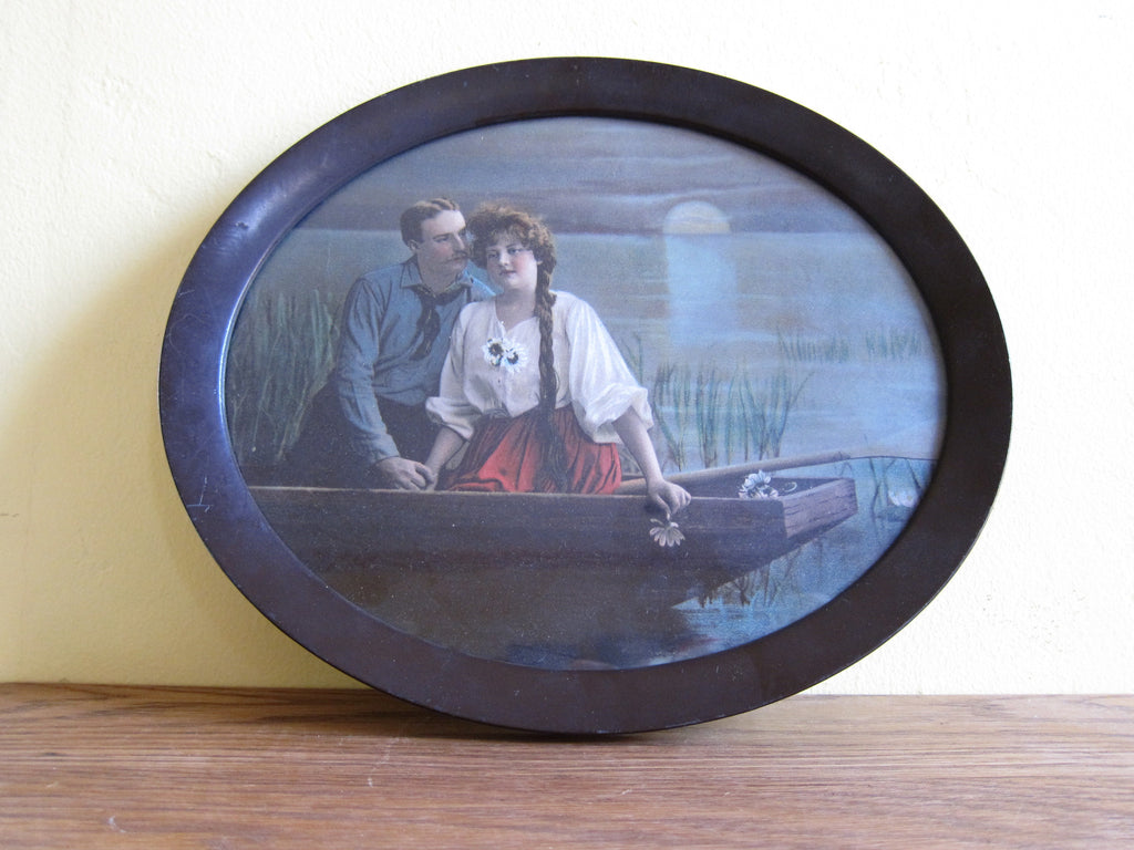 Vintage Prints, 1910's Couple in a Boat Scene Picture – Yesteryear ...