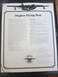 Howard Hughes Hk 1 Flying Boat Spruce Goose Framed Fabric & Cert - Yesteryear Essentials
 - 5