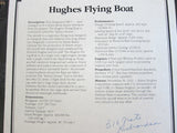 Howard Hughes Hk 1 Flying Boat Spruce Goose Framed Fabric & Cert - Yesteryear Essentials
 - 8