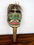 Vintage Hand Carved Wood Northwestern Kwakiutl Wooden Ceremonial Rattle - Yesteryear Essentials
 - 2