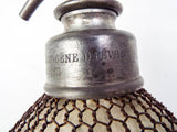 Antique French Seltzer Bottle Double Gourd Veritable Seltzogene D Fevre 19th Century