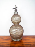 Antique French Seltzer Bottle Double Gourd Veritable Seltzogene D Fevre 19th Century