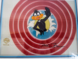 Original Chuck Jones Signed Daffy Duck Sericel COA Warner Brothers Animation Cel