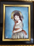 Emaux Limoges Liliane Moreau Penicaud Signed Porcelain Art Portrait Paintings