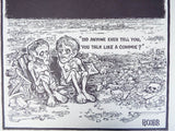 Vintage Signed Ron Cobb Print Ltd Ed Underground Free Press Cartoon Anti Commie