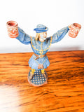 Vintage Metal Medieval Lord Sculpture Merry Man w Beer Tankards Figurine Statue