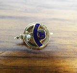 Vintage Temperance WCTU 10k Gold Religious Oratory Pinback Badge Pin Jewellery