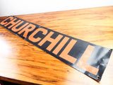 Vintage Metal Political Winston Churchill Sign Retro Cigar Signage Wall Hanging