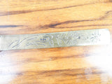 Antique Japanese Shakudo Meiji Era Kobuki Noh Mask Letter Opener Page Turner