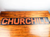 Vintage Metal Political Winston Churchill Sign Retro Cigar Signage Wall Hanging